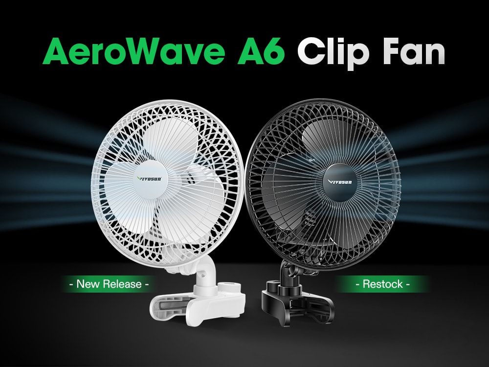 The AeroWave A6 Clip-On Fan Is Back in Stock!