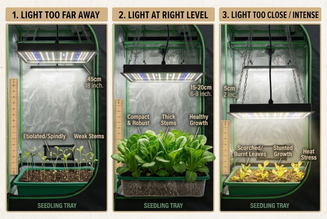 the Recommended Hanging Heights of Different Stages