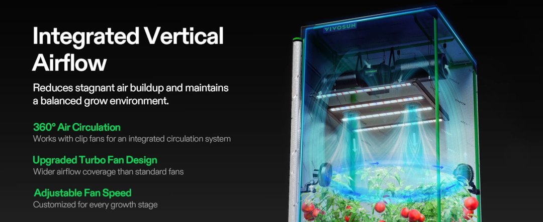 Aerolight vertical airflow