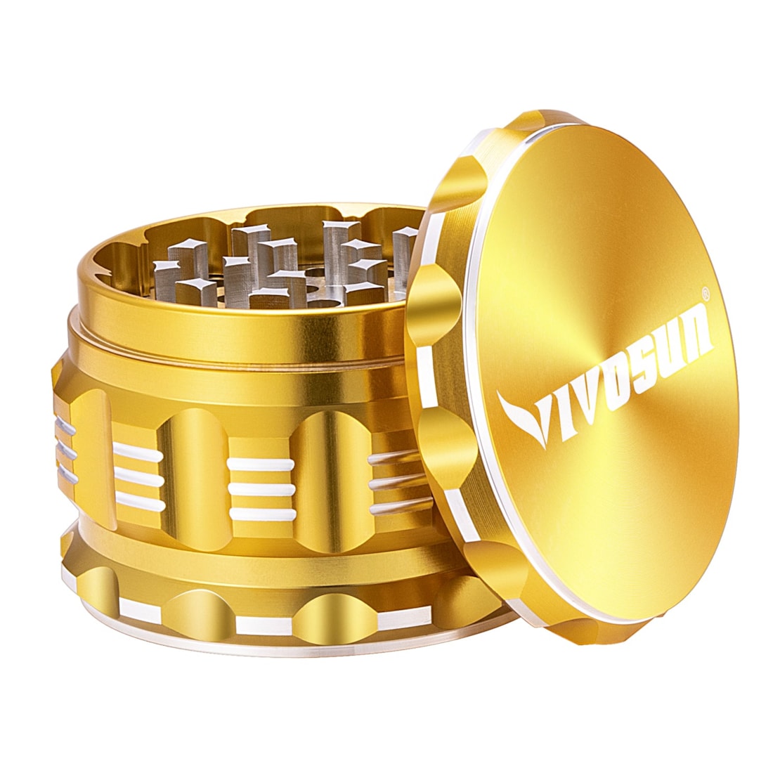 VIVOSUN 2.5" 4 Pieces Herb Grinder Aluminium Spice Grinder for Kitchen