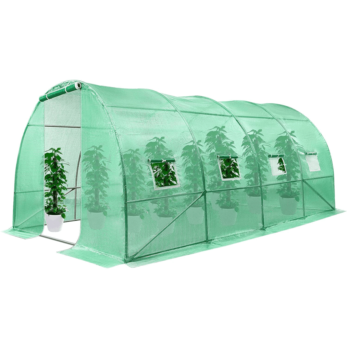 VIVOSUN 13.1x10x6.6FT Large Walk-in Green House Tunnel Hot House for Outdoor Plant Gardening