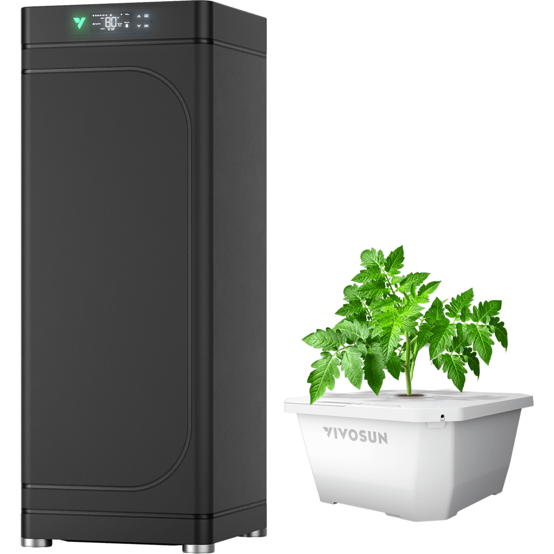 VGrow Smart Box & DWC Hydroponics Growing System Kit, Smart Indoor Gardening with Automated Plant Growing