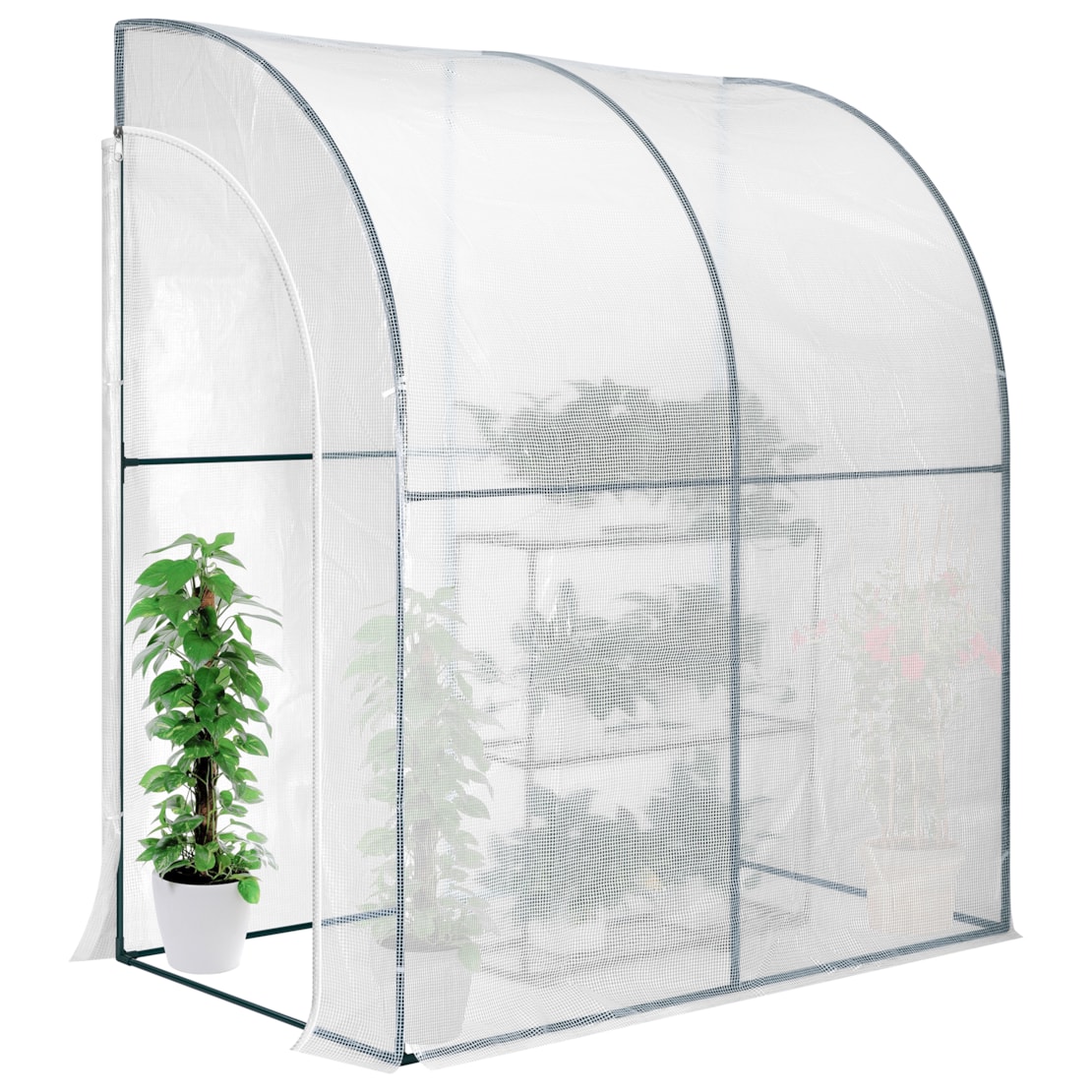 VIVOSUN Mini Lean-to Greenhouse, 39x79x83-Inch