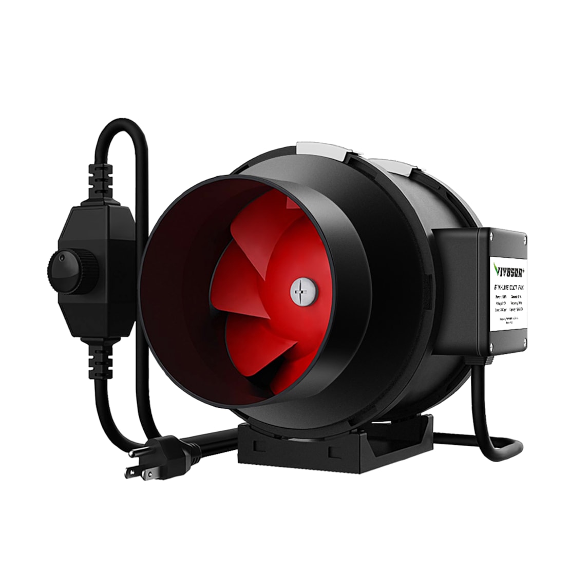 VIVOSUN 6-Inch 390 CFM Inline Duct Fan with Variable Speed Controller