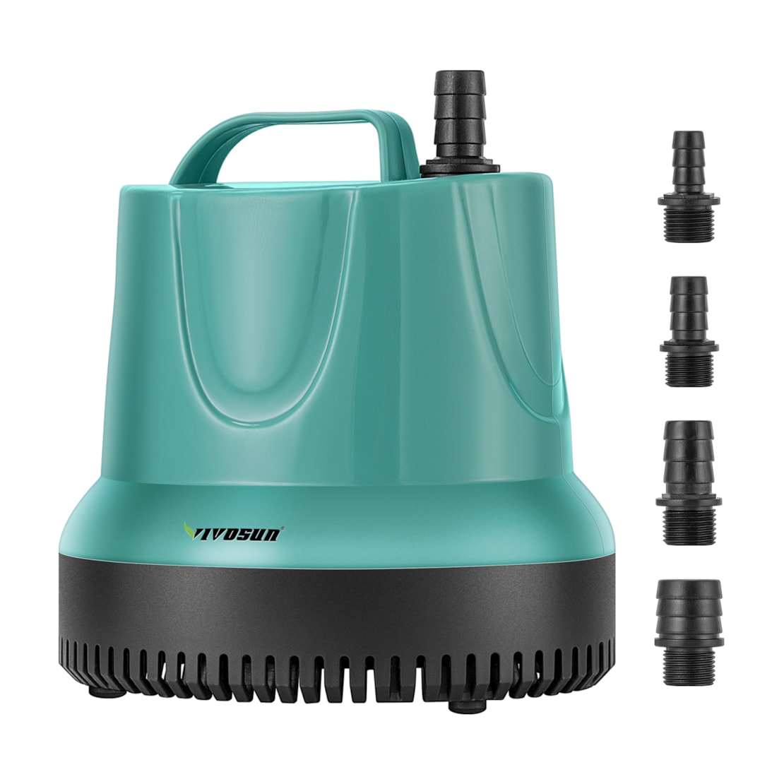 VIVOSUN 660GPH 40W Submersible Pump for Fish Tank, Pond, Aquarium, Hydroponic Systems with 5ft Power Cord and 4 Nozzles