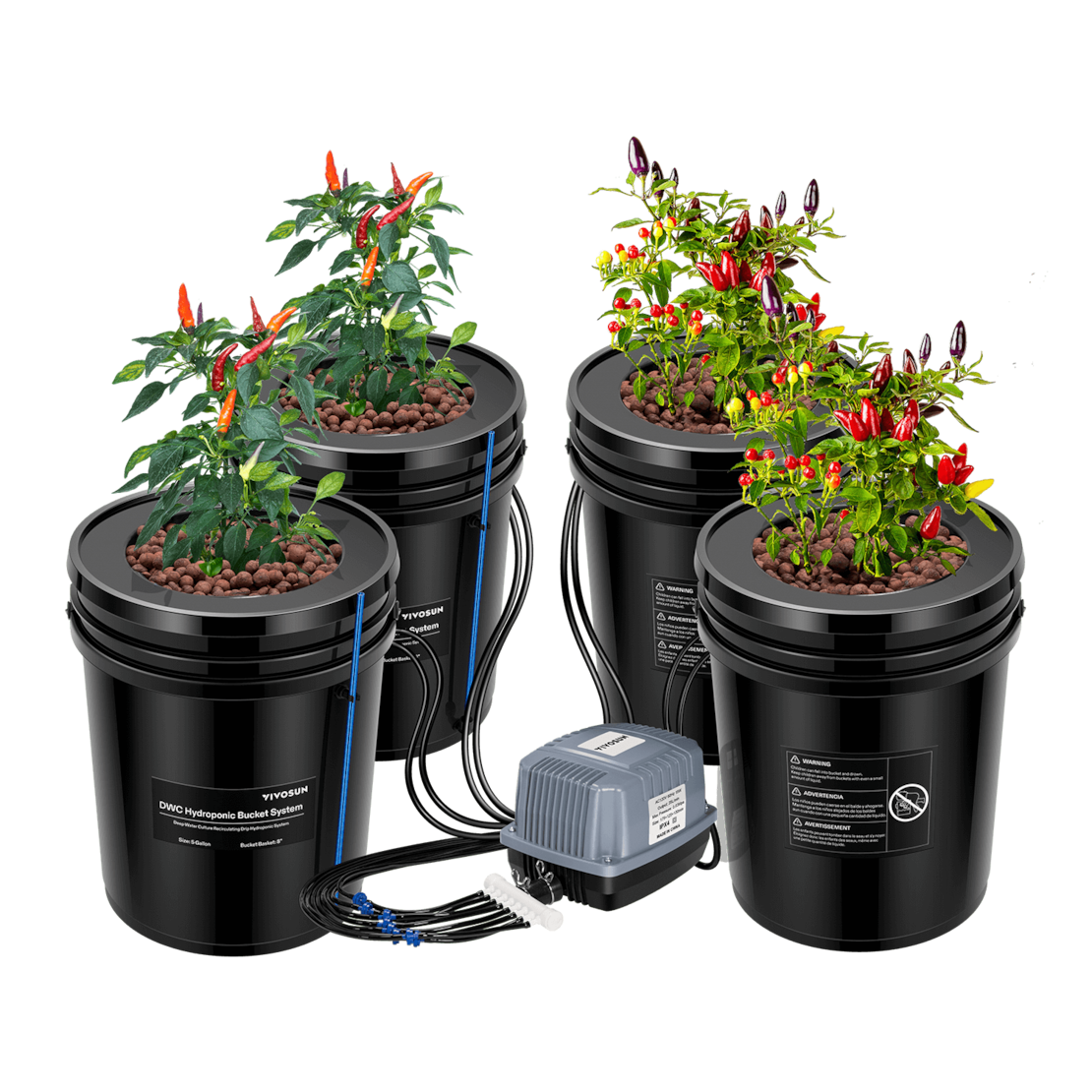 Vivosun 5 Gallon Dwc Hydroponic System Kit