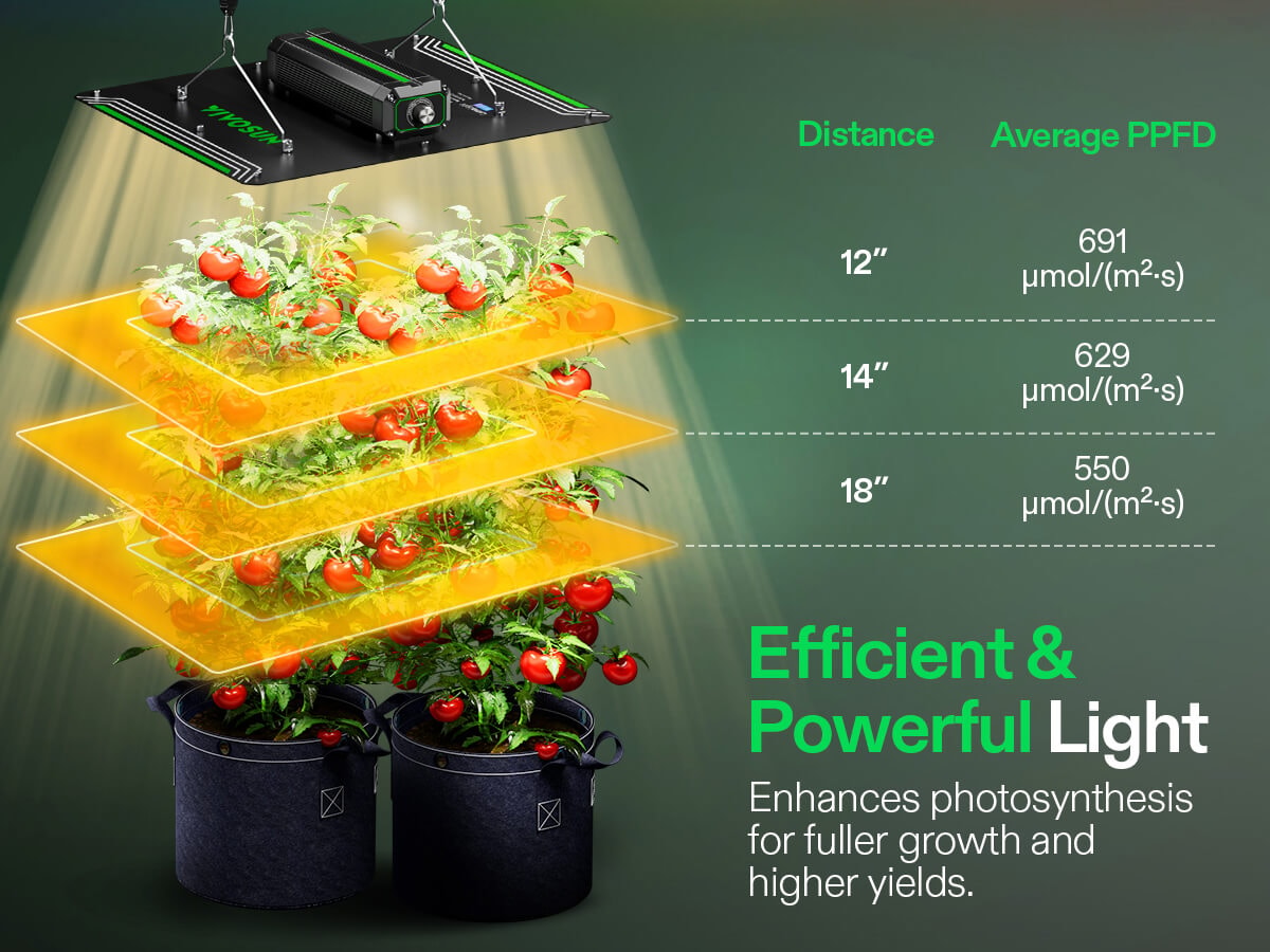 PLANT GROWLIGHT supervital max 植物育成ライト LumaLight 150W LED Grow Light, Full Spectrum Plant Light, Smart