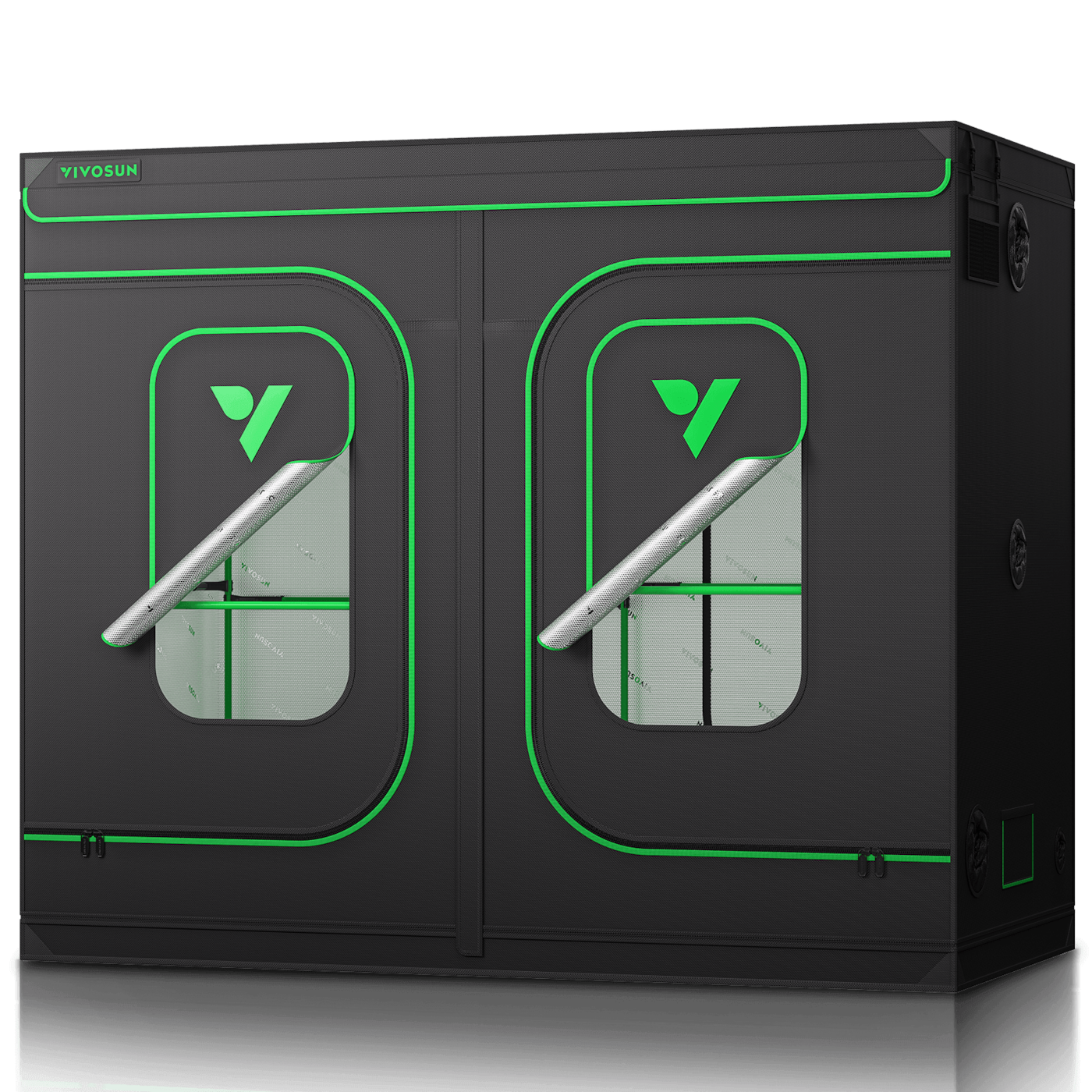Grow Tent Pro 8x4 P848, High Reflective Mylar with 2000D Oxford Canvas & Heavy-Duty Metal Support 96"x48"x80"