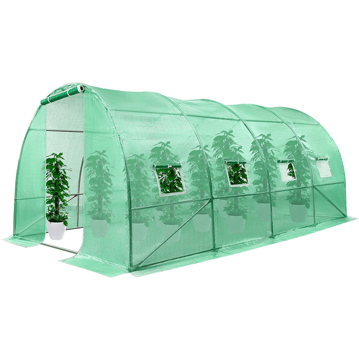 VIVOSUN 13.1x10x6.6FT Large Walk-in Green House Tunnel Hot House for Outdoor Plant Gardening