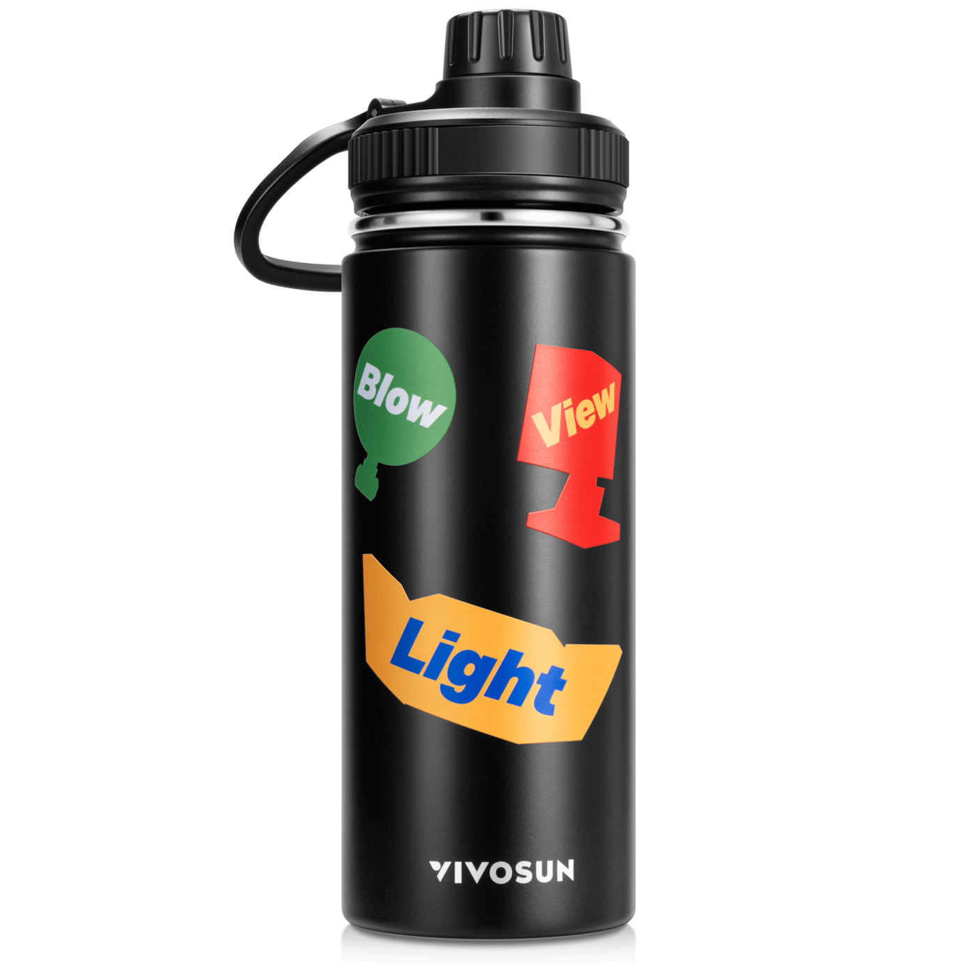 18oz Insulated Stainless Steel Water Bottle, Food-Grade & Leak-Proof, Portable for Home Office Sports Travel