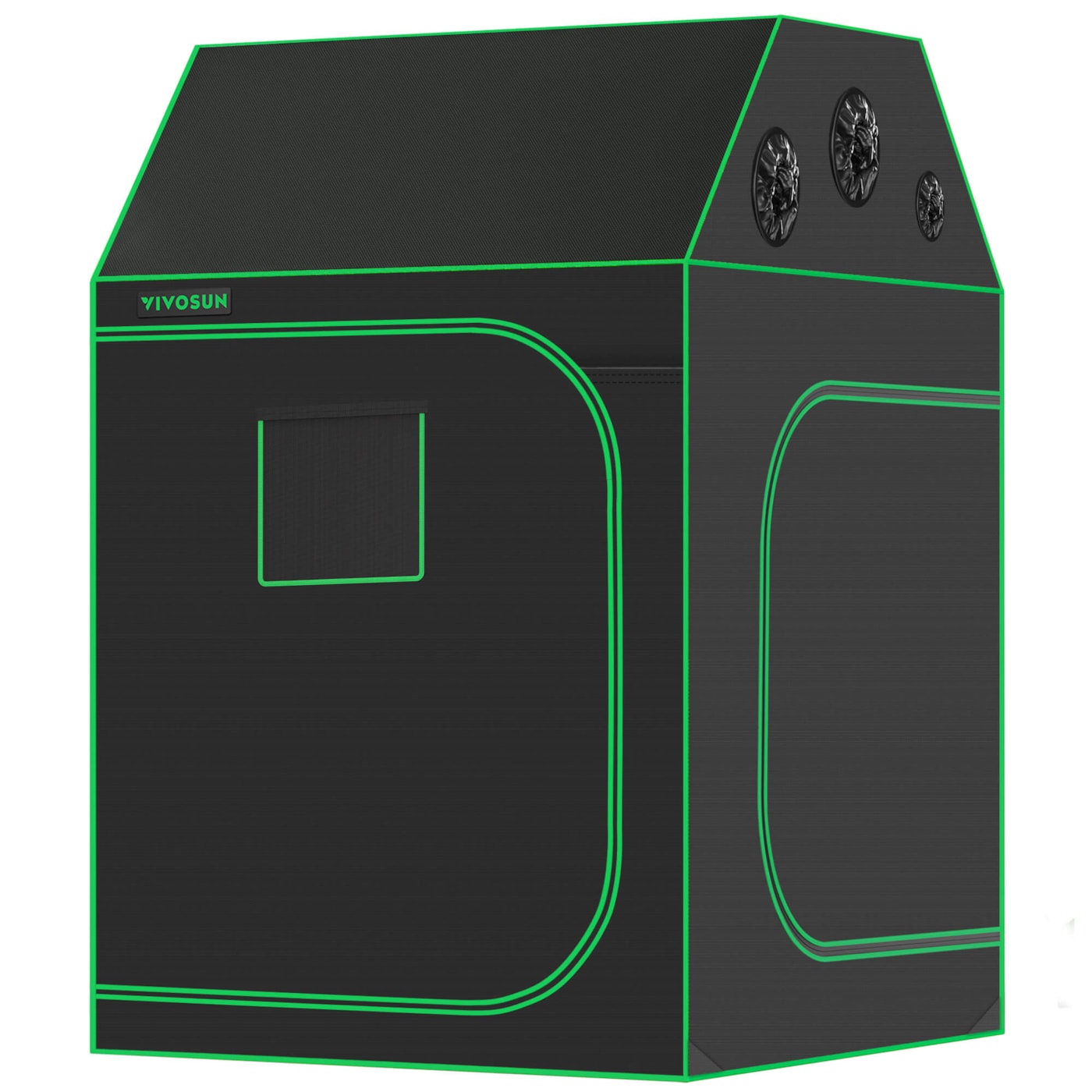Roof Grow Tent 4x4 R446, 4-8 Plants Use, with Sloping Roof, 48″ x 48″ x 72″, For Indoor Plants Growing