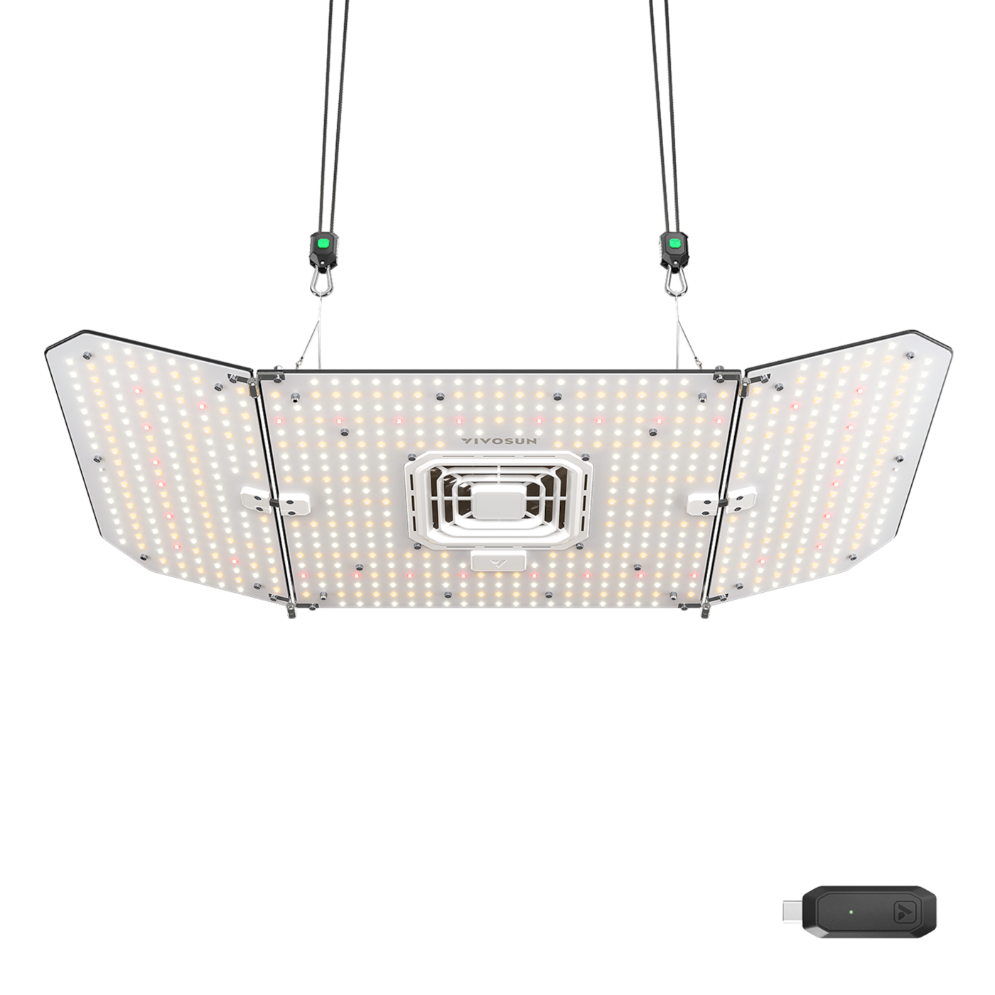 AeroLight A200SE Full Spectrum LED Grow Light 200W, with Integrated Circulation Fan & GrowHub E25, Compatible with APP, 4 x 2 Ft. Coverage