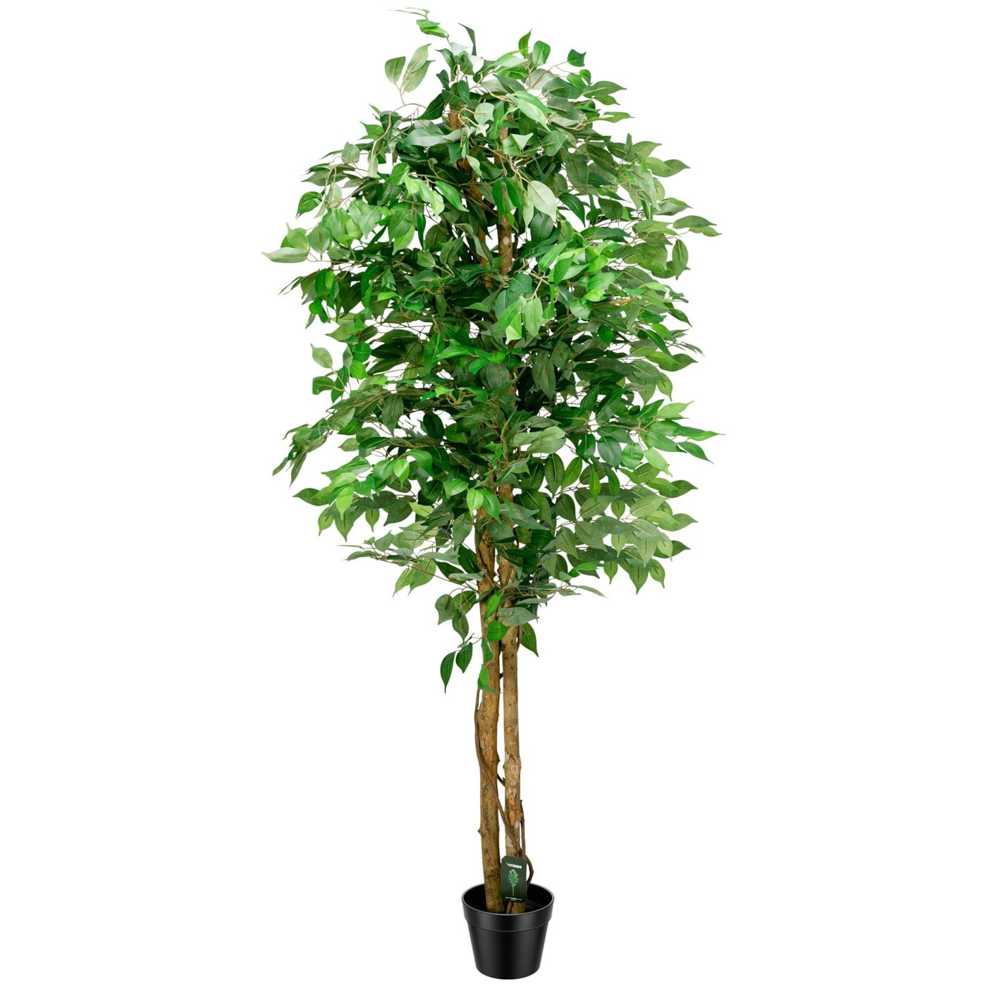 VIVOSUN 6 ft. Artificial Ficus Silk Tree, Artificial Plant Ficus Tree Potted Plant for Indoor Outdoor Decor