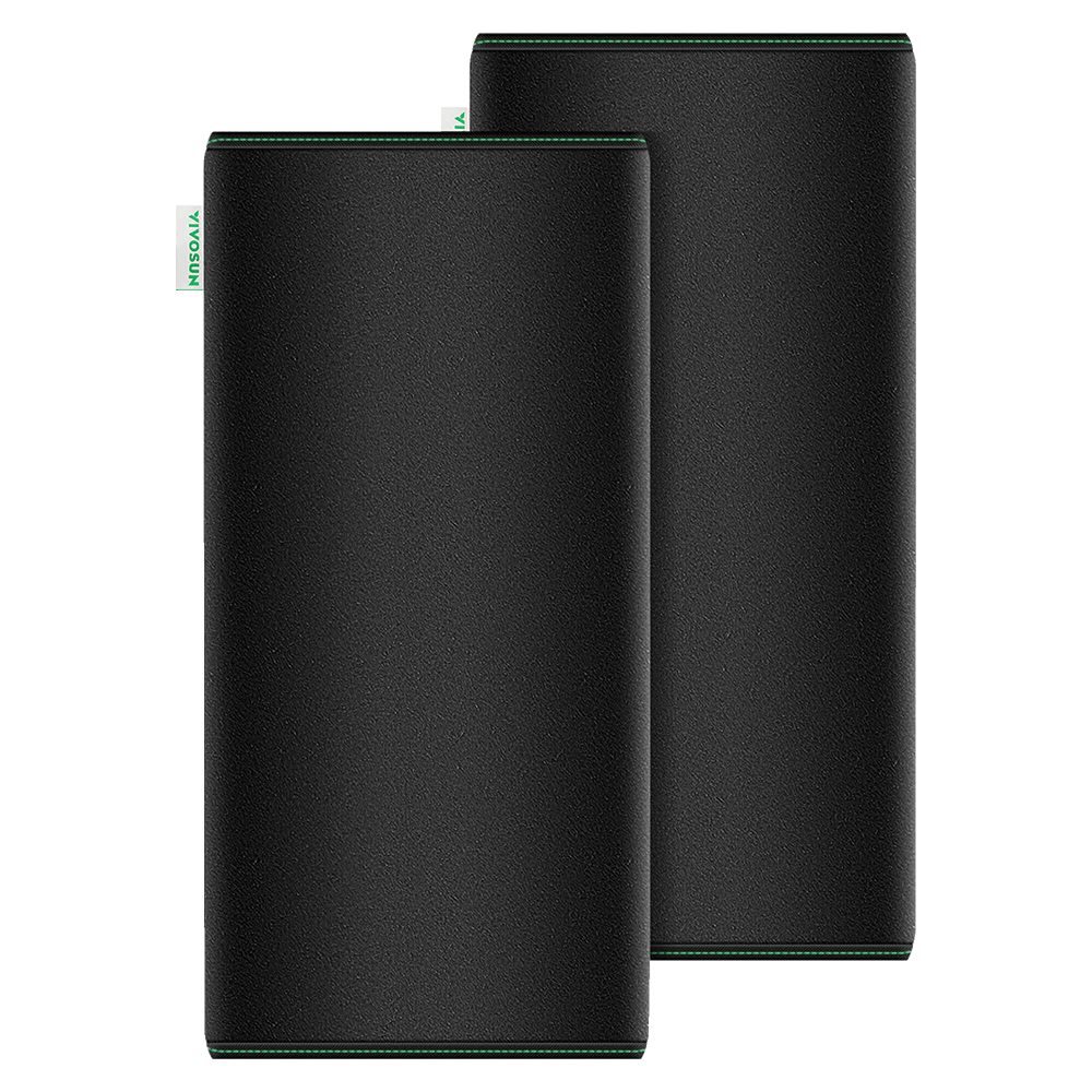 20 cm Vorfilter für 20 cm Kohlefilter, Schwarz, 2er-Pack