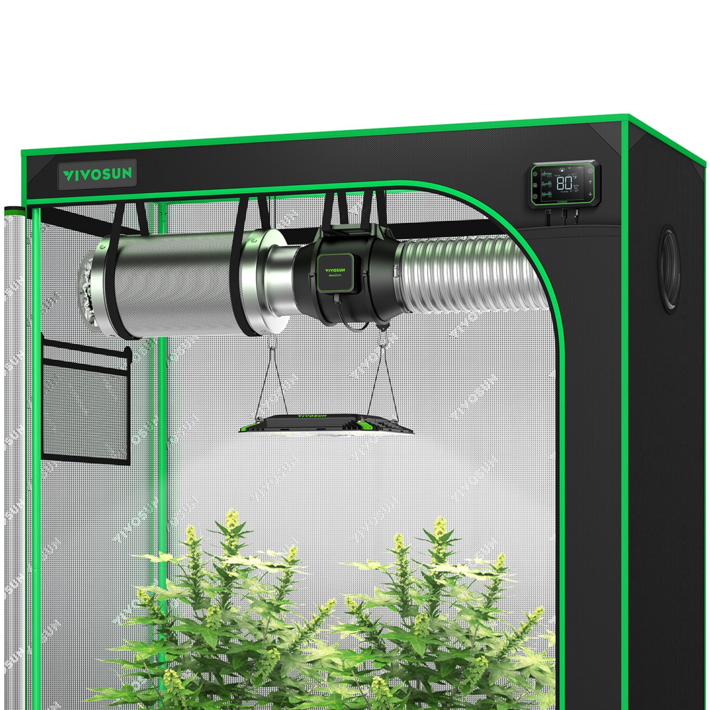 Vivosun Smart Grow Tent Kit GIYSK42 4x2, 2Plant Complete System