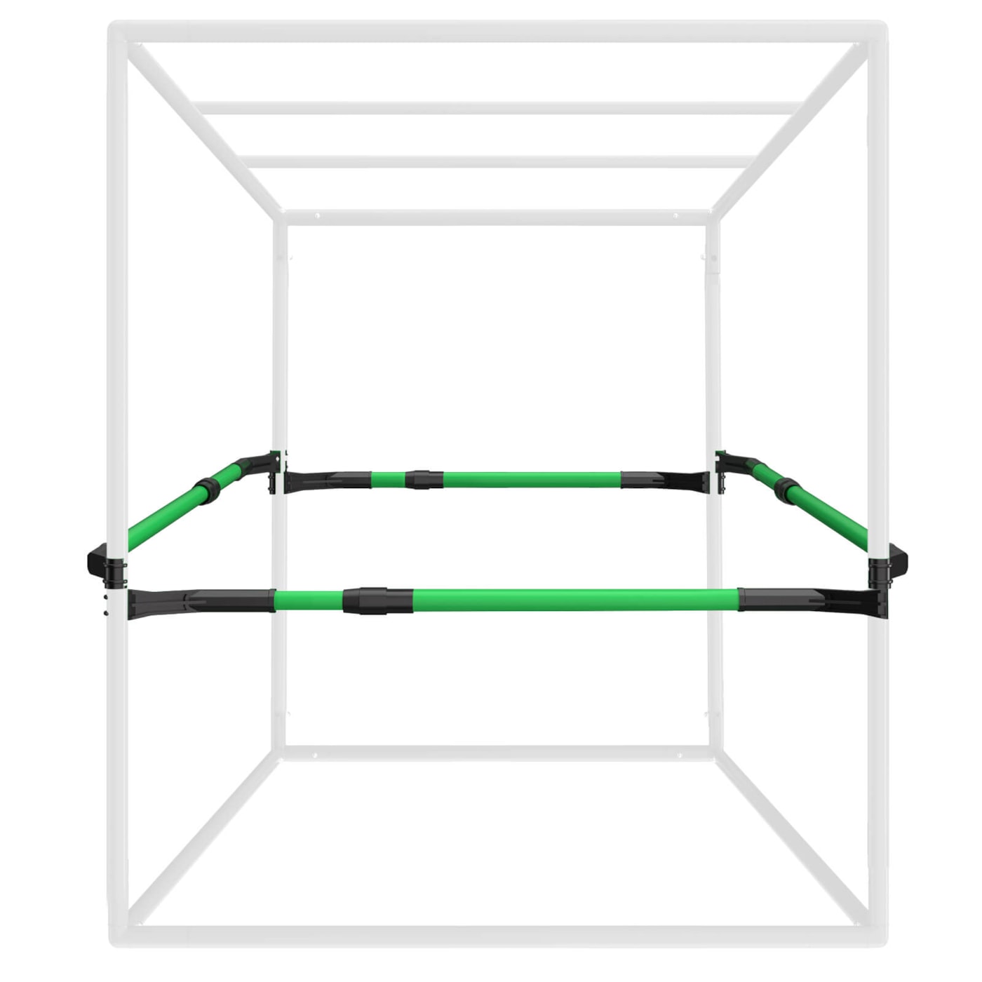 Grow Tent High CFM Kit, Heavy-Duty Mounting Bars, High Airflow Support Pole Kit 24"-36" Adjustable, Suitable for 2’×2’, 2.3’×2.3’, 2.7’×2.7’, and 3’×3’ Tents, 4-Pack