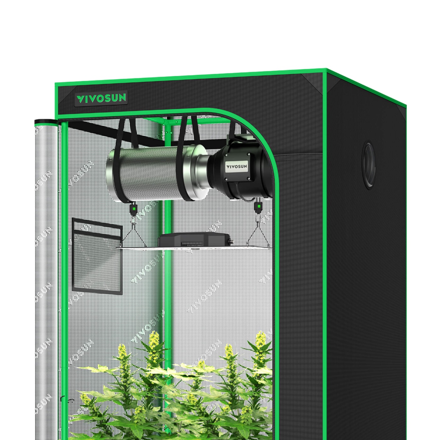 VIVOSUN GIY 3 x 3 ft. Smart Grow System Kit Grow Tent Kit Hydroponic ...