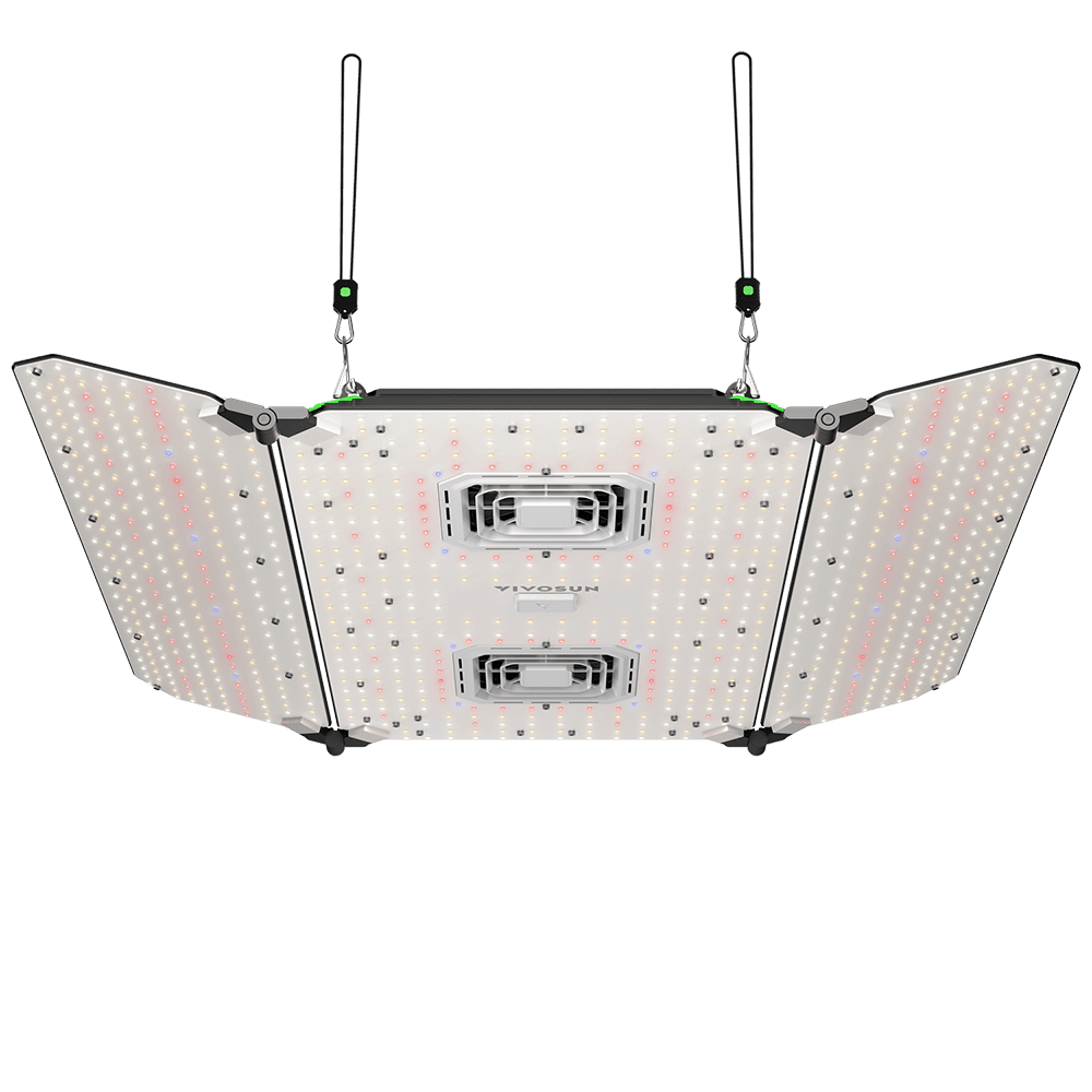 AeroLight Wing AW400 Tunable Spectrum LED Grow Light 400W, with Integrated Circulation Fan, Compatible with APP, 4 x 4 Ft. Coverage