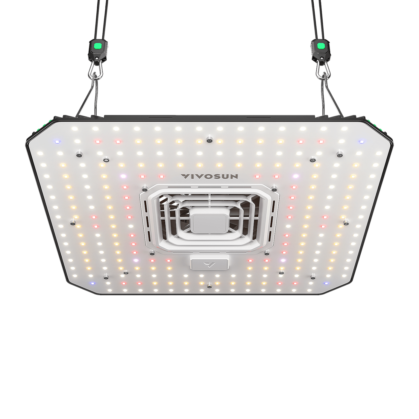 AeroLight A100 LED Pflanzenlampe mit Einstellbarem Spektrum 100W, mit Integriertem Zirkulationsventilator, Kompatibel mit App, 60 x 60 cm Abdeckfläche