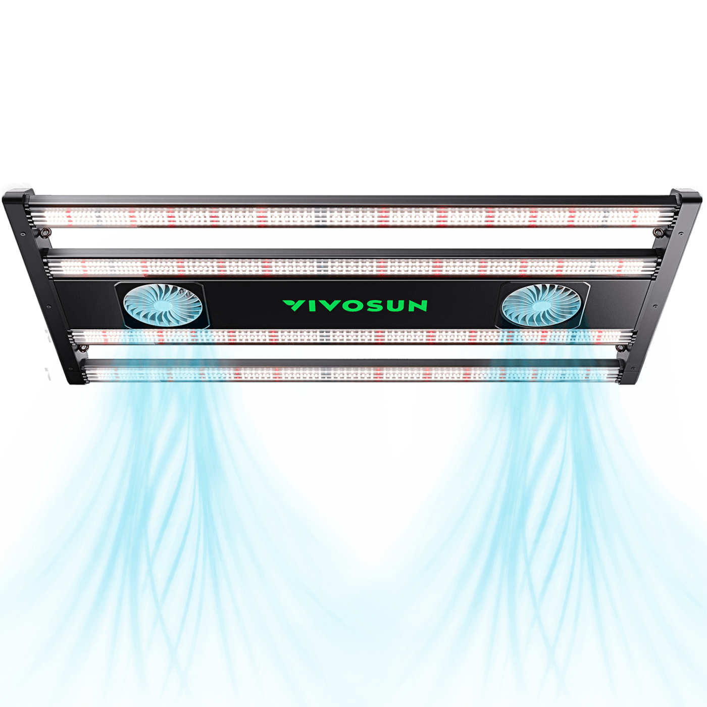 AeroLight 320W LED Grow Light, Indoor Plant Light Bars with Circulation Fan for Grow Tent Cooling Ventilation, Tunable Full Spectrum, Support App Control, GrowHub Compatible, 4x2ft Coverage