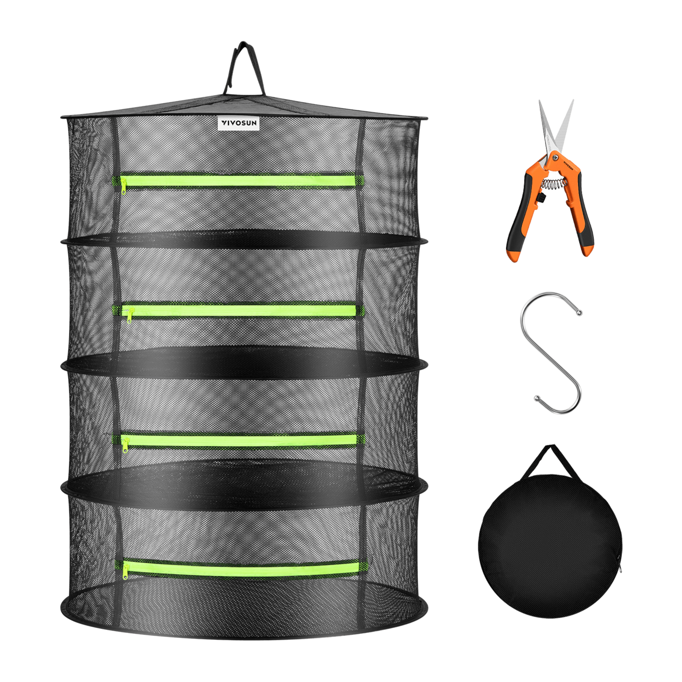 4-lagiger Netz-Trockenständer mit hängendem Design, 0,6 m