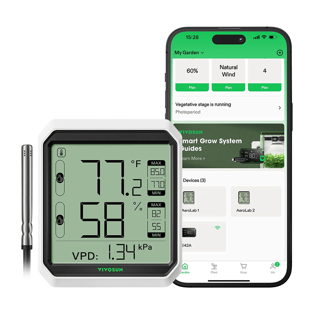 AeroLab THB1S Bluetooth Hygrometer Thermometer, External Sensor Probe Included