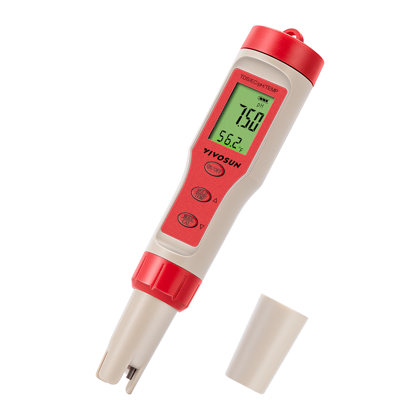 pH Meter 4-in-1 Function Water Quality Tester