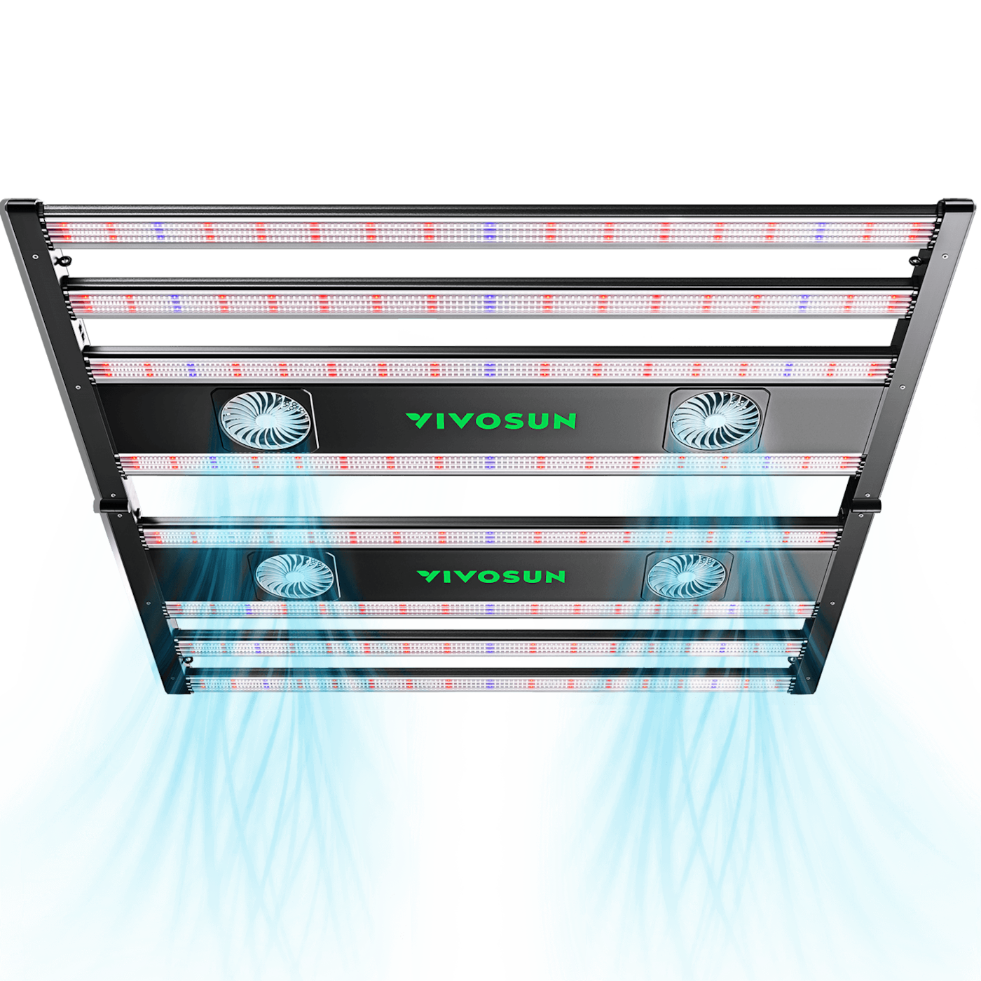 AeroLight 850W LED Grow Light, Indoor Plant Light Bars with Circulation Fan for Grow Tent Cooling Ventilation, Tunable Full Spectrum, Support App Control, GrowHub Compatible, 5x5ft Coverage