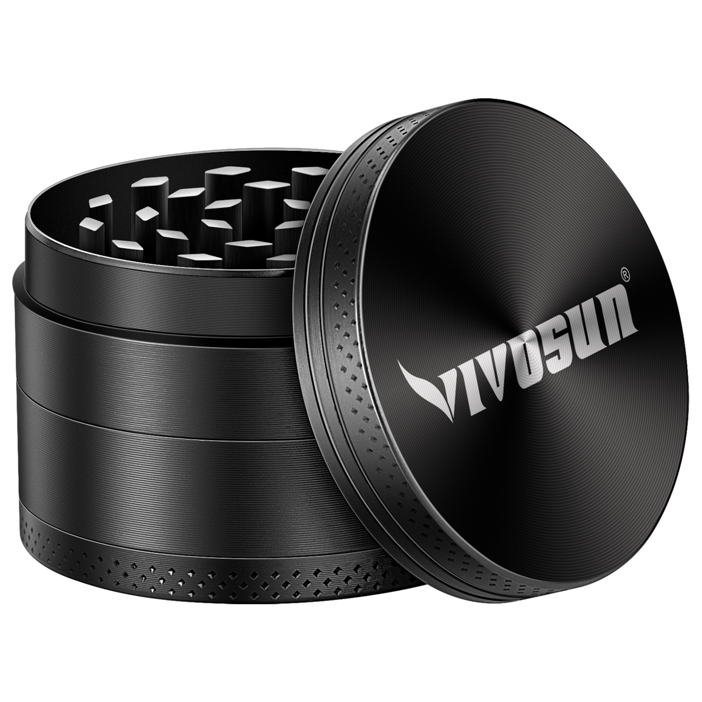 2.5″ 5 Pieces Herb Grinder Zinc Alloy Spice Grinder for Kitchen