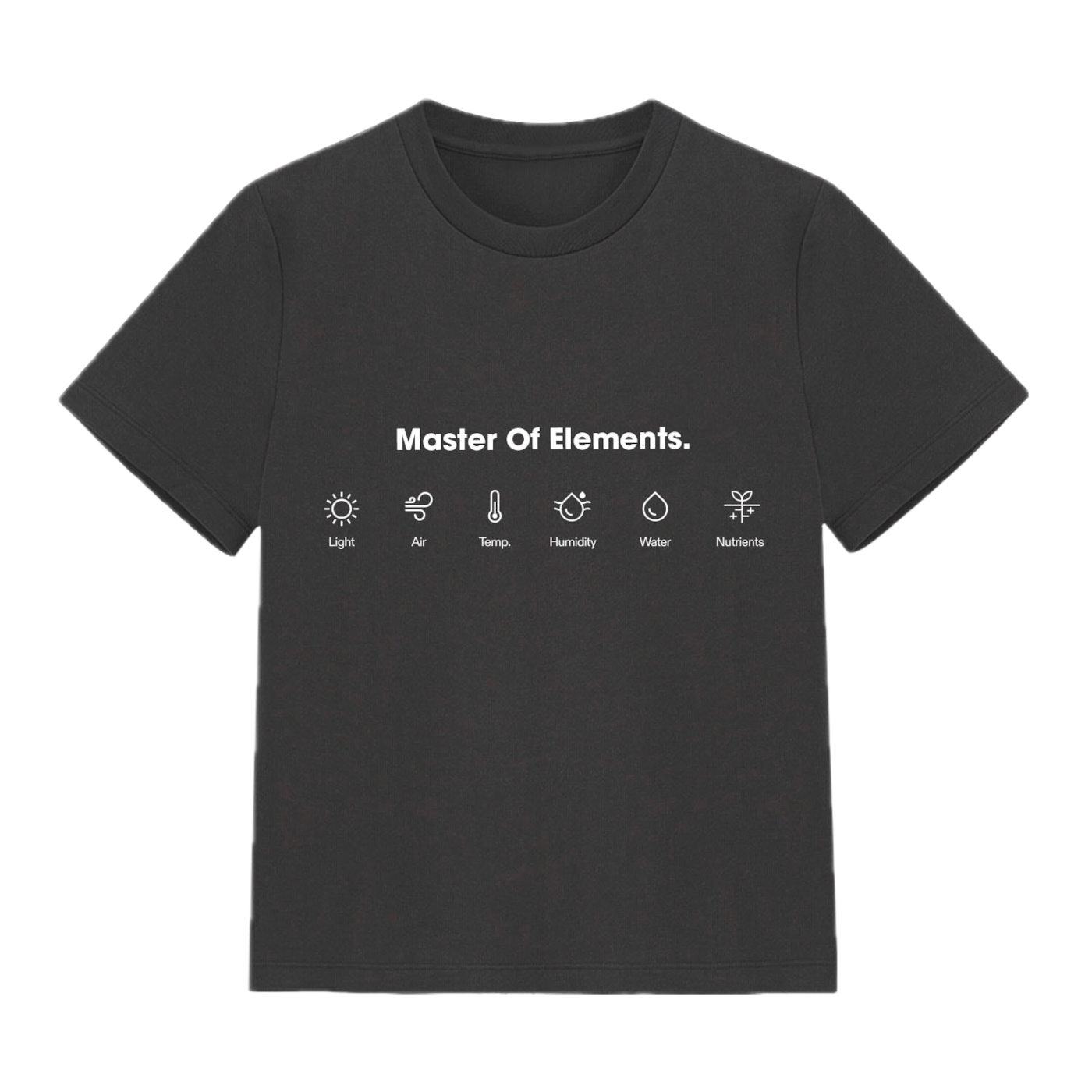 Vivosun T-shirt XL, Element Set Design, Gray