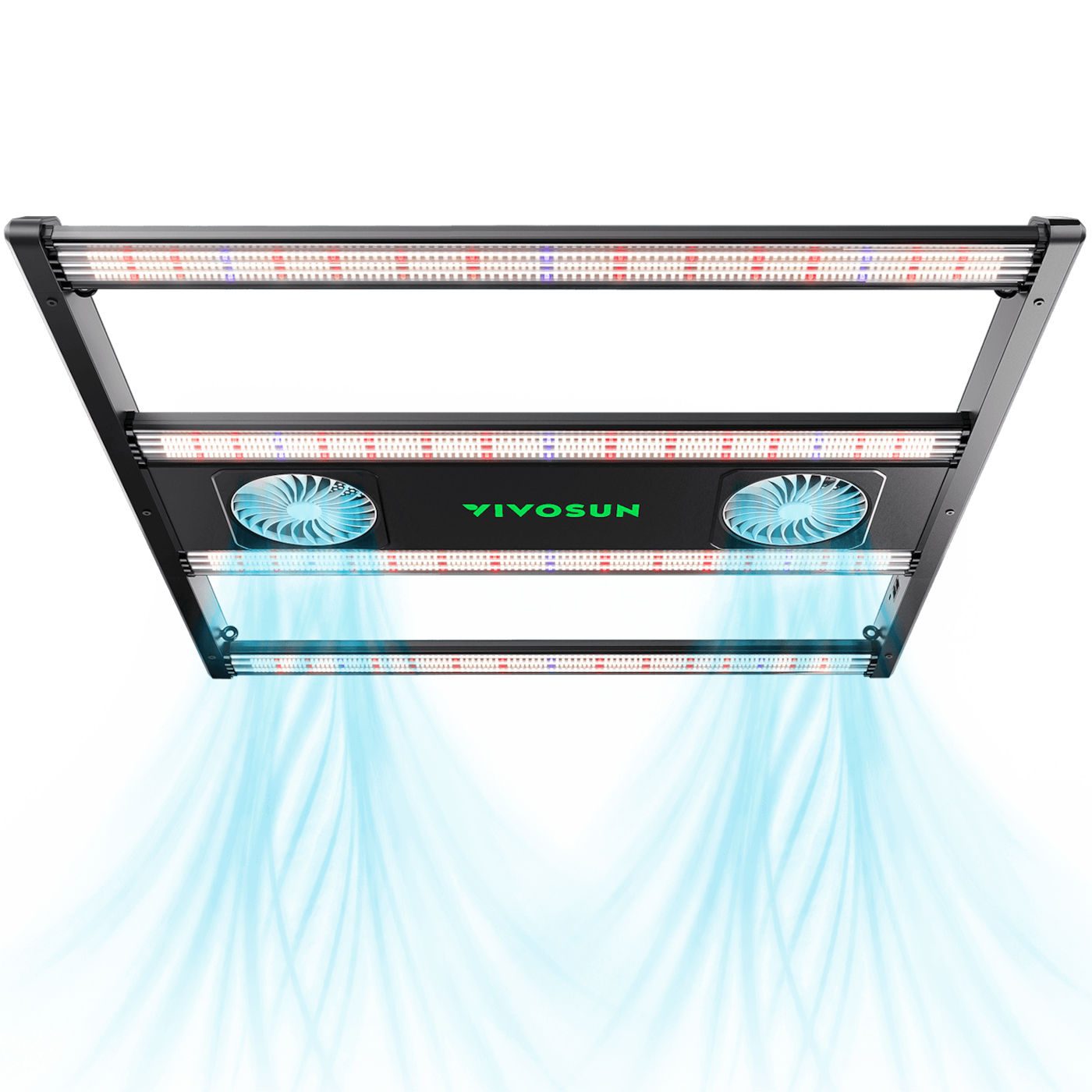 AeroLight 350W LED Grow Light, Indoor Plant Light Bars with Circulation Fan for Grow Tent Cooling Ventilation, Tunable Full Spectrum, Support App Control, GrowHub Compatible, 3x3ft Coverage