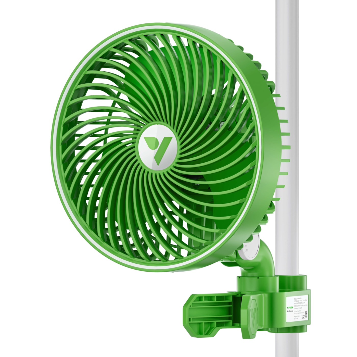 AeroWave E6 Clipon Fan, EC Motor, Auto Oscillation Fan, Air Circulator