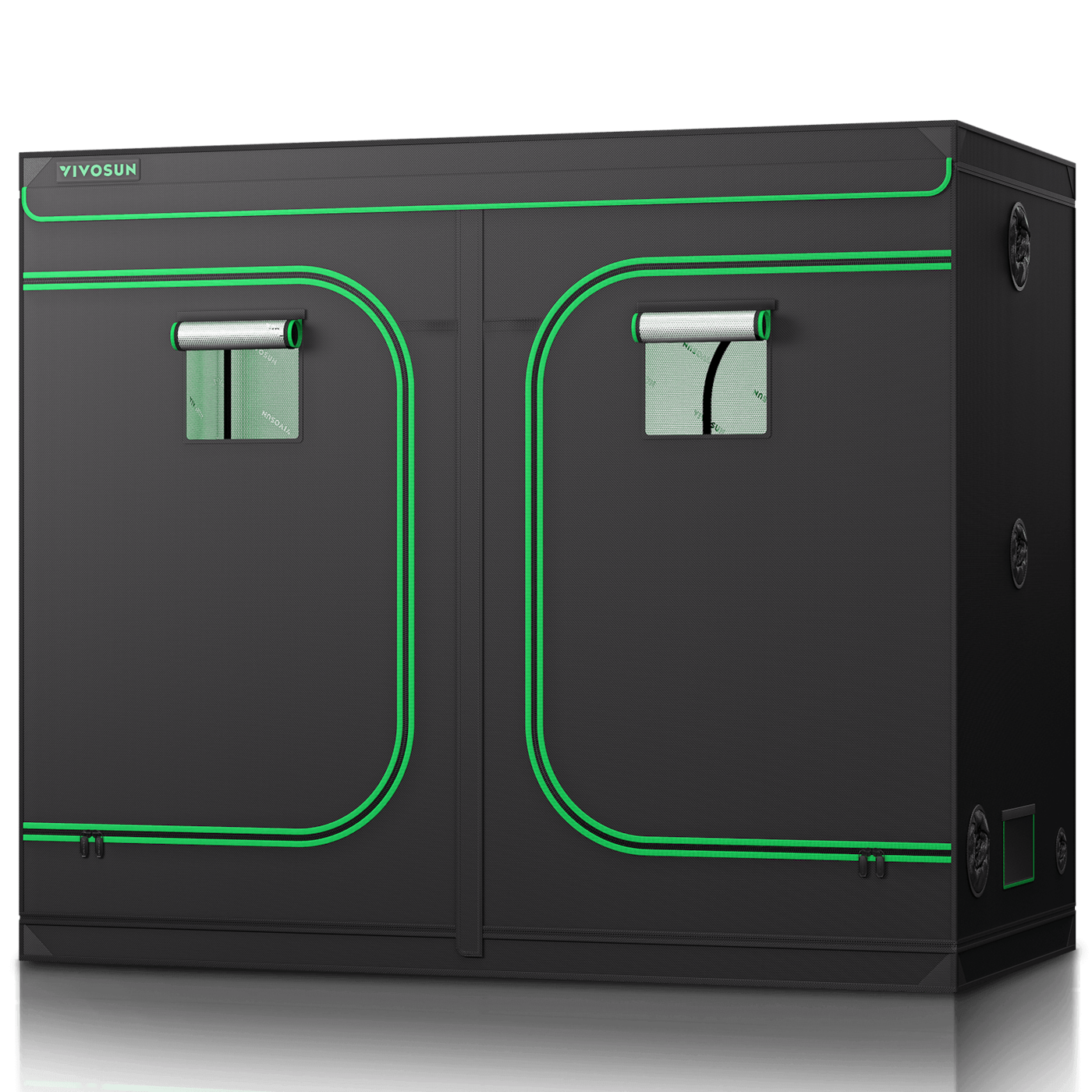 Grow Tent 8x4 S848, High Reflective Mylar with 1680D Oxford Canvas & Heavy-Duty Metal Support 96"x48"x80"
