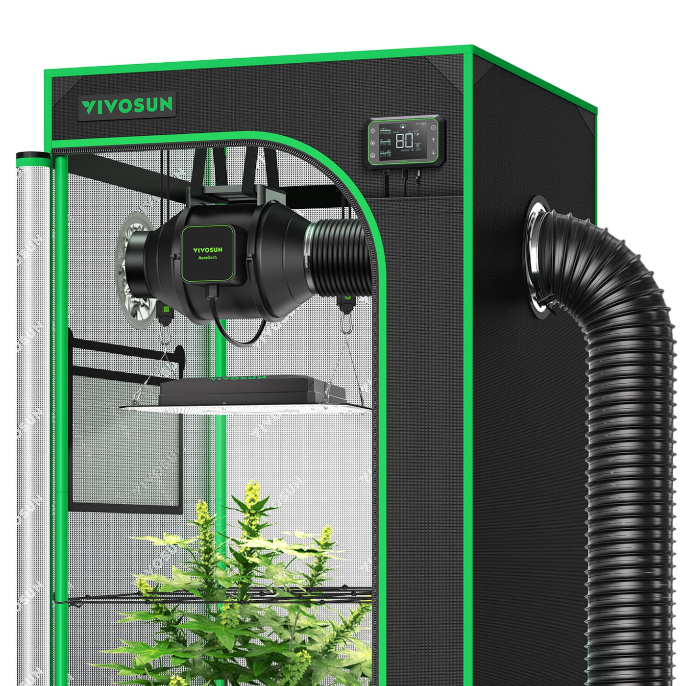 Smart Grow Tent Kit GIYSE22 2x2, 1Plant Complete System, with WiFi
