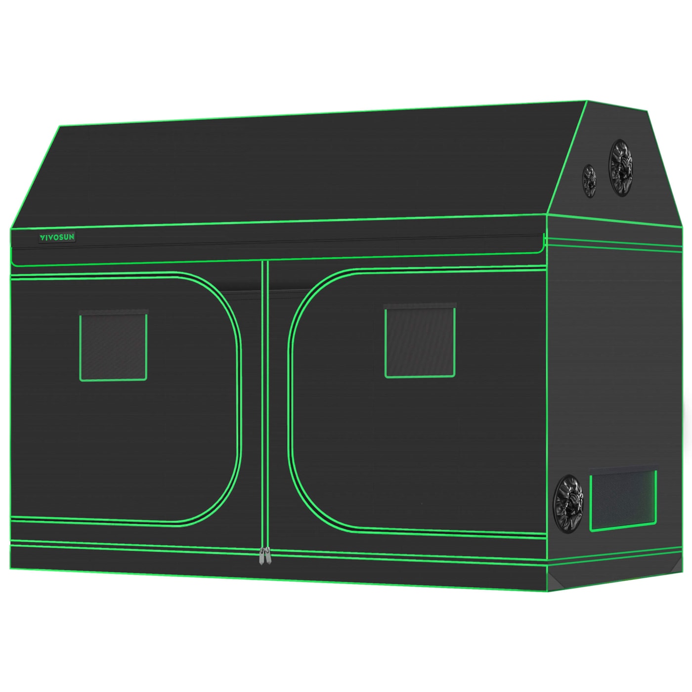Roof Grow Tent 4x8 R846, 8-16 Plants Use, with Sloping Roof, 48″ x 96″ x 72″, For Indoor Plants Growing