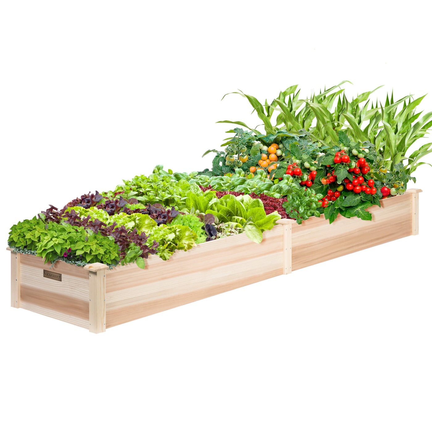 VIVOSUN 96 x 24 x 10.5 Inches Raised Garden Bed