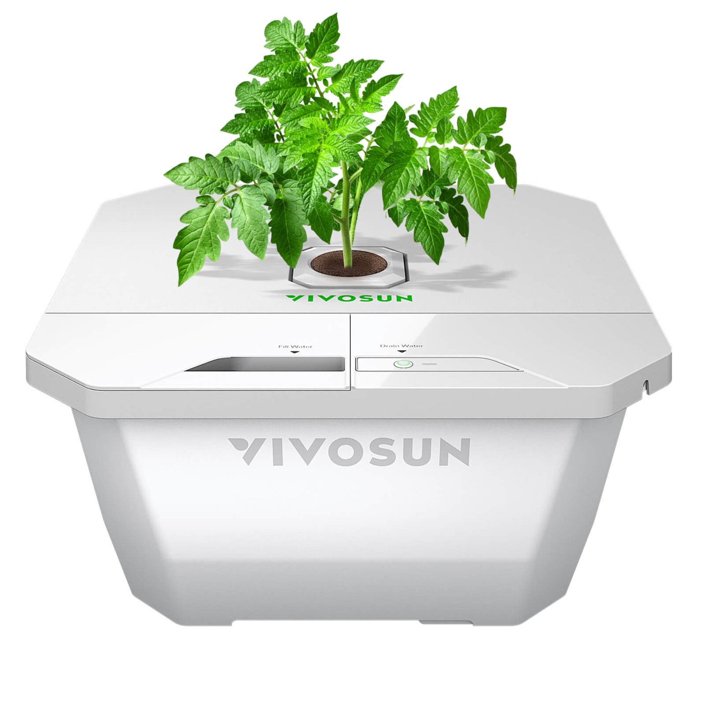 VGrow DWC Hydroponisches Anzuchtsystem-Set für die VGrow Smart Grow Box, 15 Liter-Deep-Water-Culture mit Luftsteinen und Rapid Rooters, nicht kompatibel mit E42A