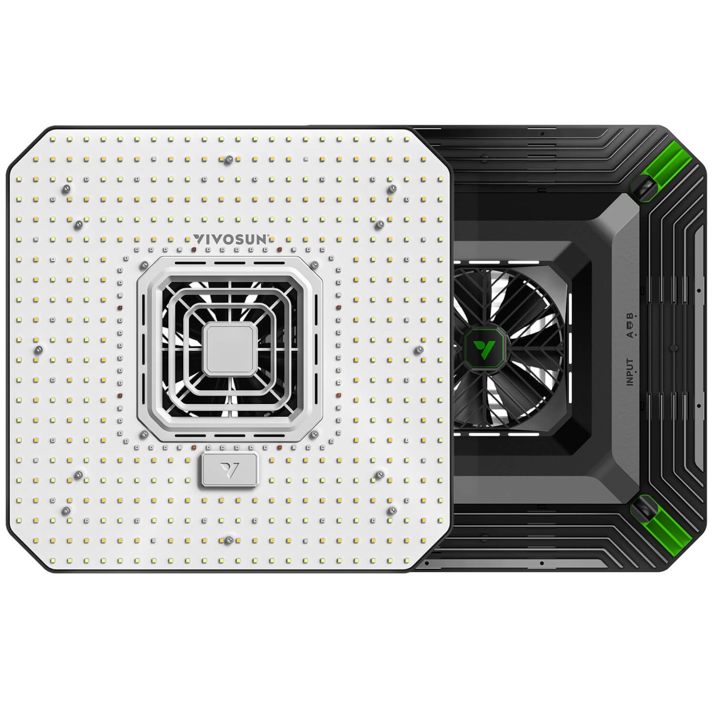 AeroLight A200 200W LED Grow Light with Integrated Circulation Fan, Compatible with GrowHub E42/E42A/E25 Controller