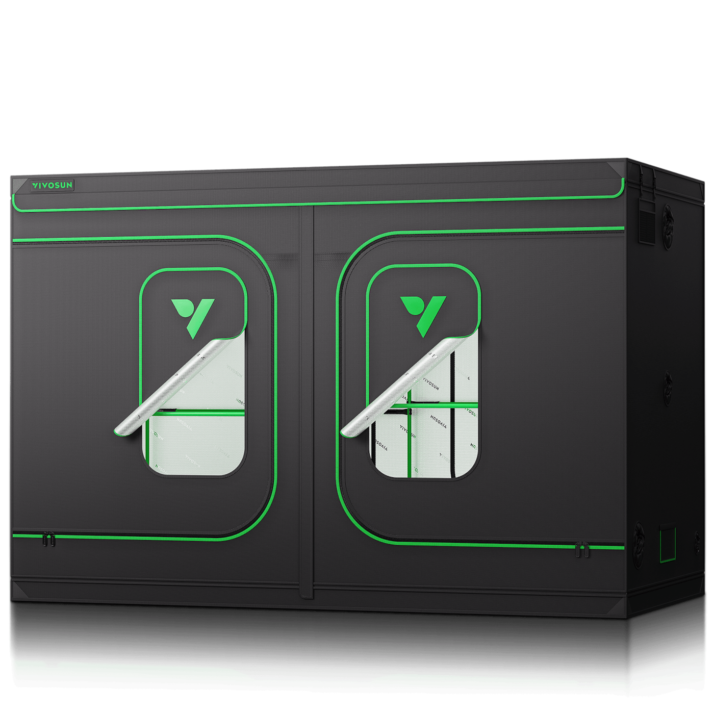 Grow Tent Pro 10x5 P105, High Reflective Mylar with 2000D Oxford Canvas & Heavy-Duty Metal Support 120"x60"x80"