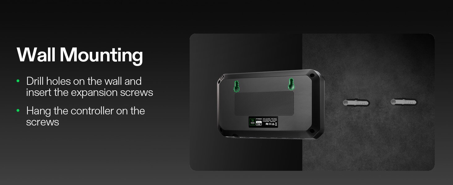 Vivosun GrowHub Controller E42A+ – Smart WiFi Environmental Control System wall mounting ( screws)