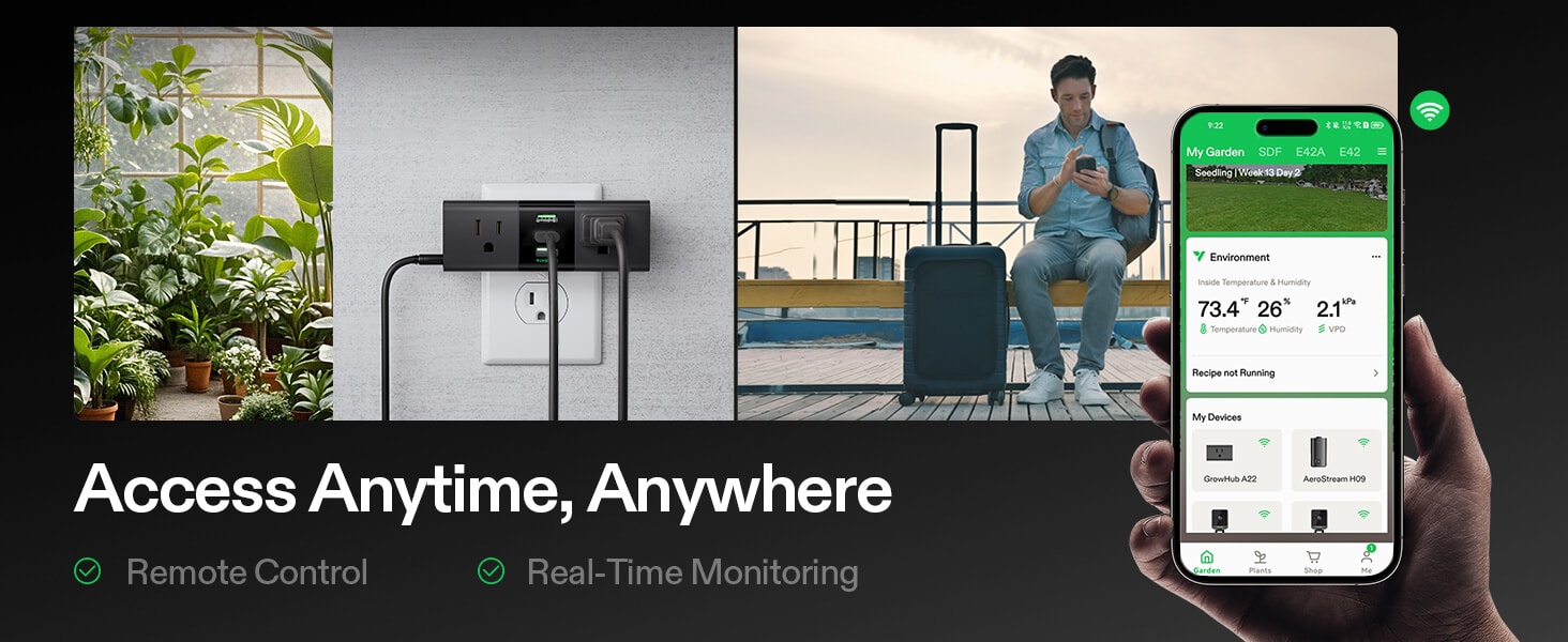Vivosun GrowHub A22 Controller – Smart WiFi Environmental Control access anytime anywhere