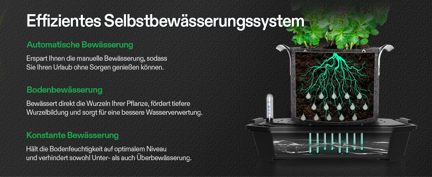 VIVOSUN Passive Bewässerung von unten