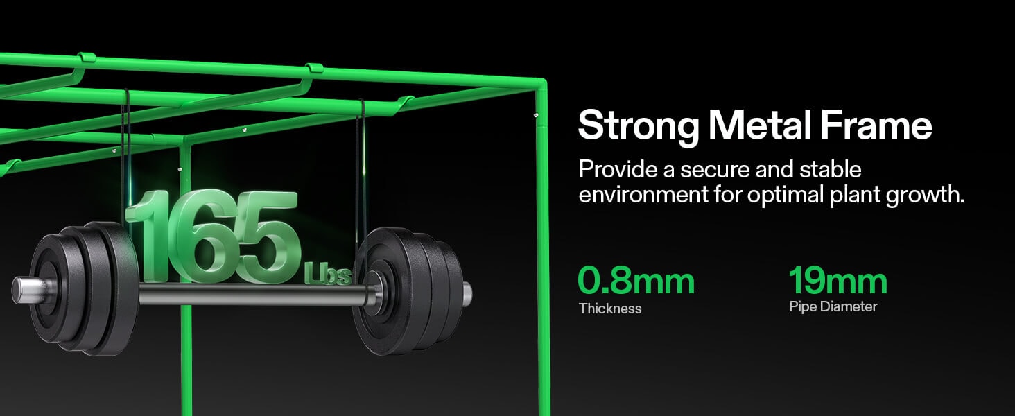 VIVOSUN Grow Tent S888 – 8x8 ft strong metal frame