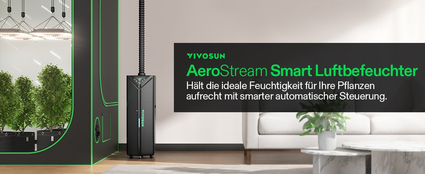 VIVOSUN AeroStream H19 smarter Luftbefeuchter im Überblick