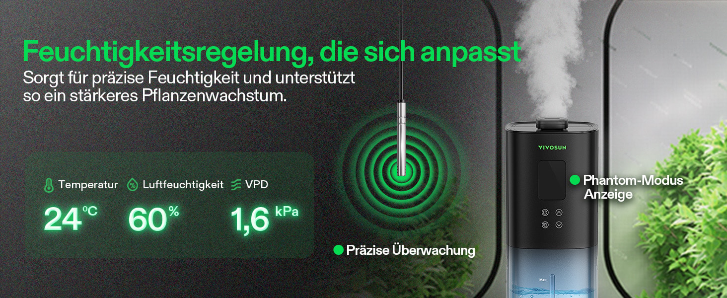 VIVOSUN AeroStream H09 für kontrollierte Luftfeuchtigkeit