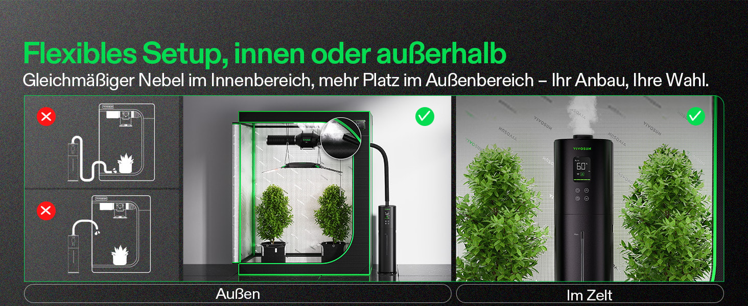 App-Steuerung des VIVOSUN AeroStream H09