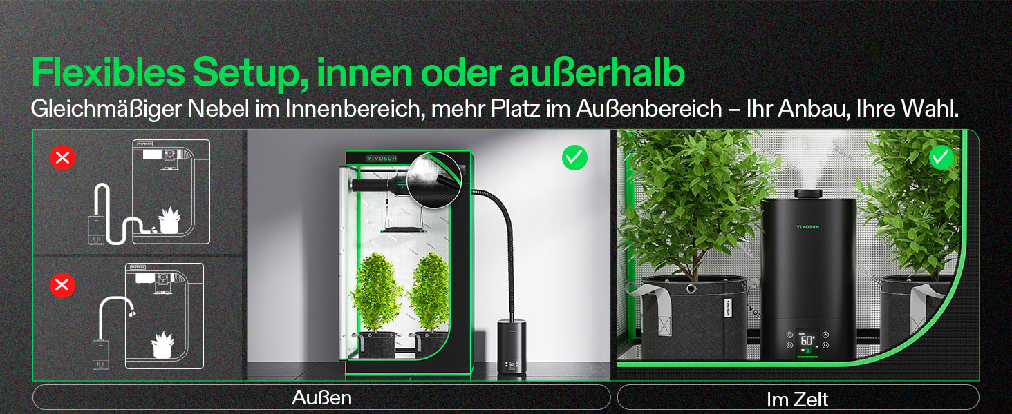 App-Steuerung des VIVOSUN AeroStream H05