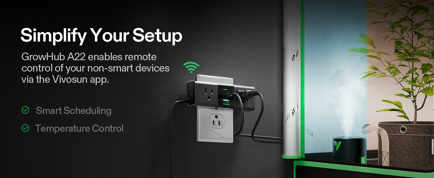 Vivosun GrowHub A22 Controller – Smart WiFi Environmental Control simplify your setup