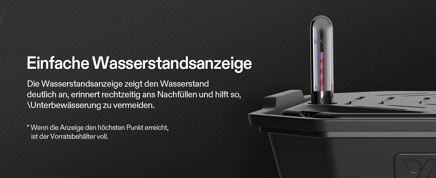 VIVOSUN Wasserstand einfach ablesen
