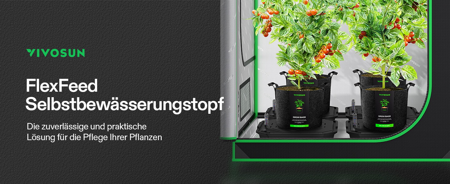 FlexFeed Bewässerungsbasen mit 6 L Reservoir (4er-Pack) – Überblick
